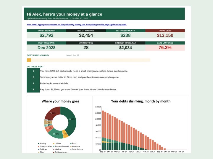 Debt Freedom Planner preview